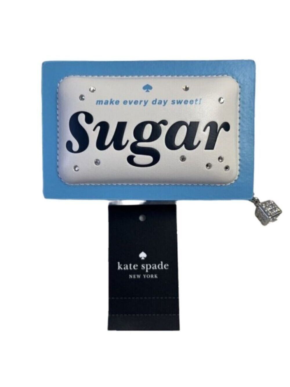 ♠️♠️ Kate Spade Coffee Break 3D Sugar Packet Small Card Holder Cream Multi NWT
